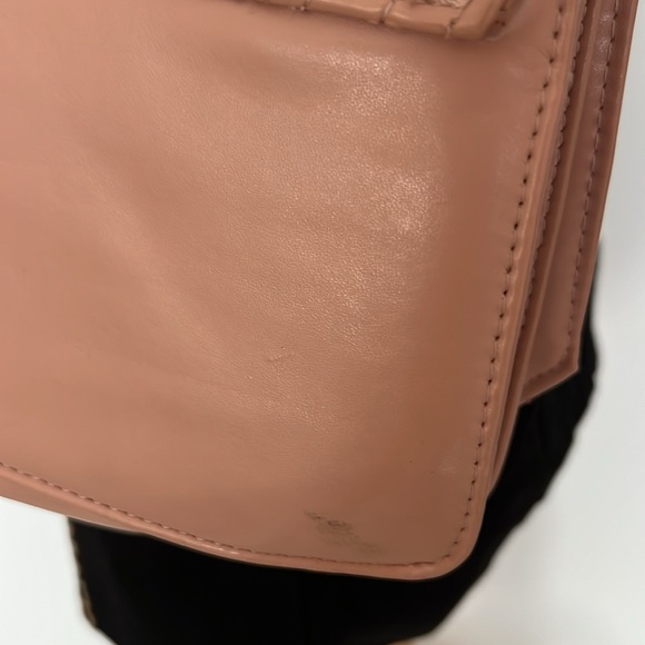 Bebe pink quilted gold chain crossbody bag with studs - Picture 12 of 17